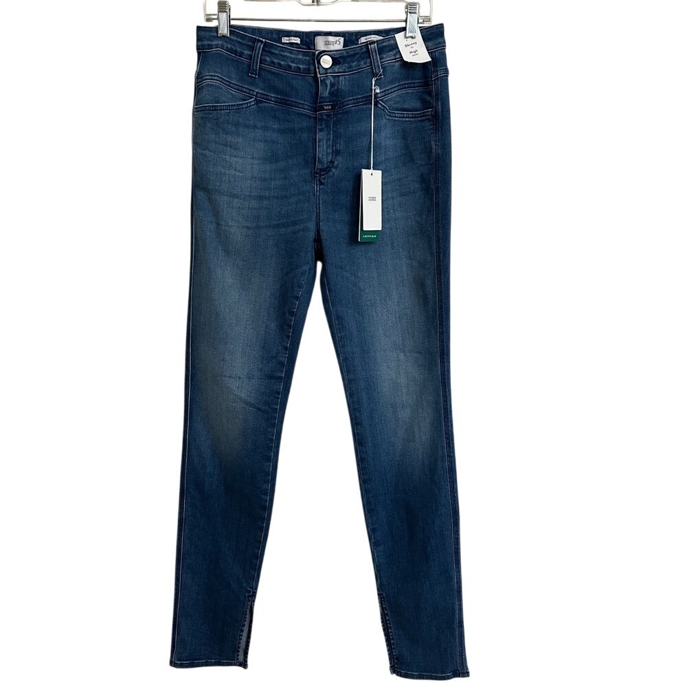 CLOSED Skinny Pusher Long High Waist Denim Jeans Size 32 NWT